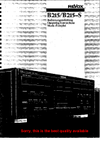 Revox B-215-Owners-Manual 